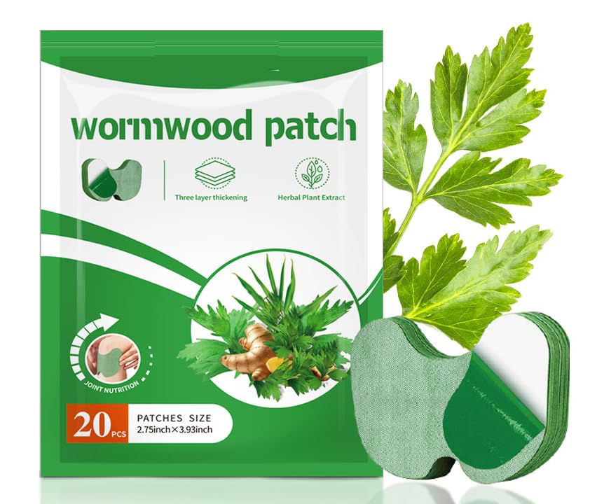 NiTa HyHy Wormwood Knee Pain Patches,Herbal Knee Patches for Pain Relief Extra Strength,Sciatica Pain Relief,for Knee, Back, Neck, Shoulder,20 Count NiTa HyHy uk supplements