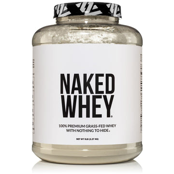 NAKED WHEY 5LB 100% Grass Fed Unflavored Whey Protein Powder - US Farms NAKED uk supplements