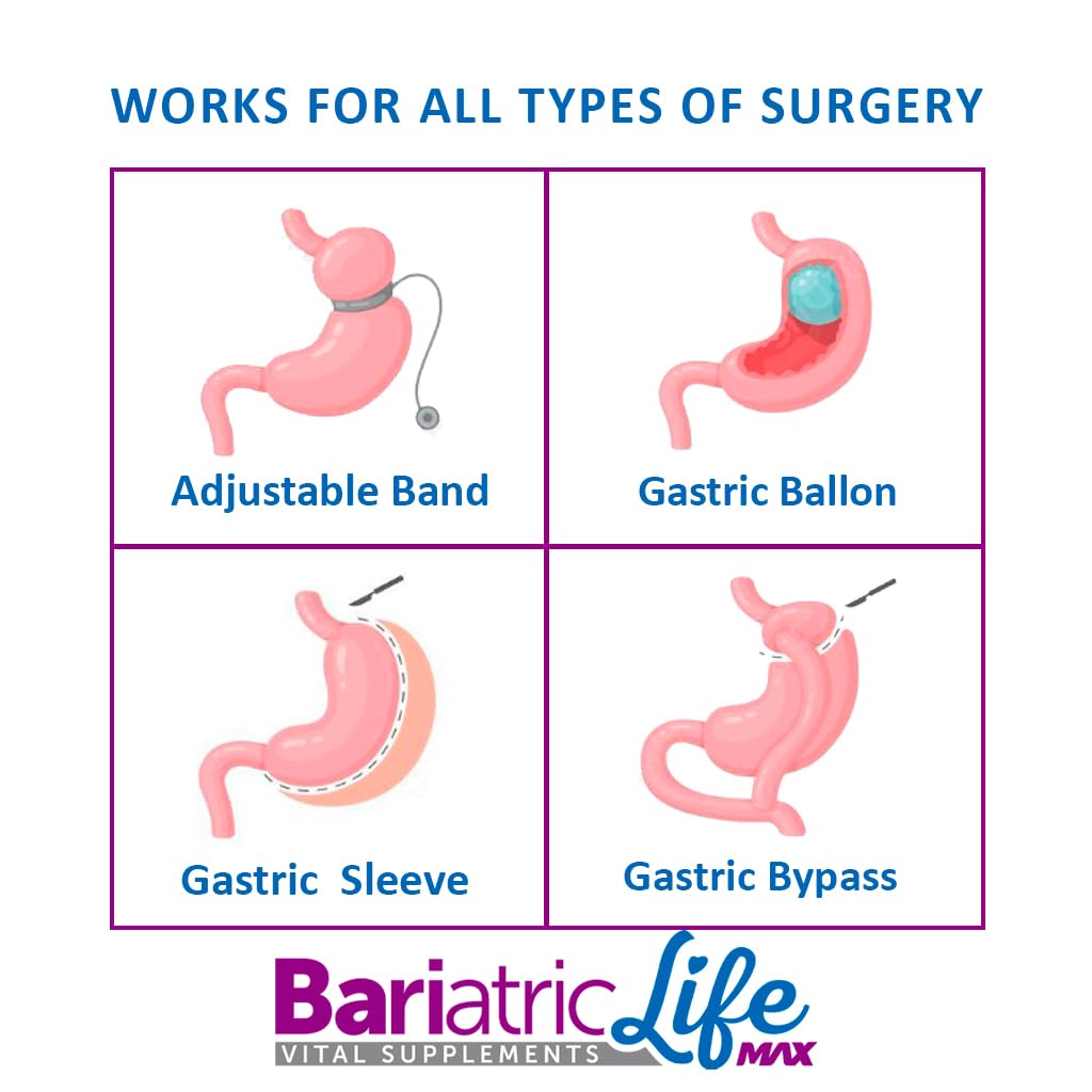 Bariatric Multivitamin Design for Post Bariatric Surgery Mens Patients, Sugar Free, 100+ Vitamins, Minerals & Amino Acids, Supports Muscle, Heart Bariatric Life Max uk supplements