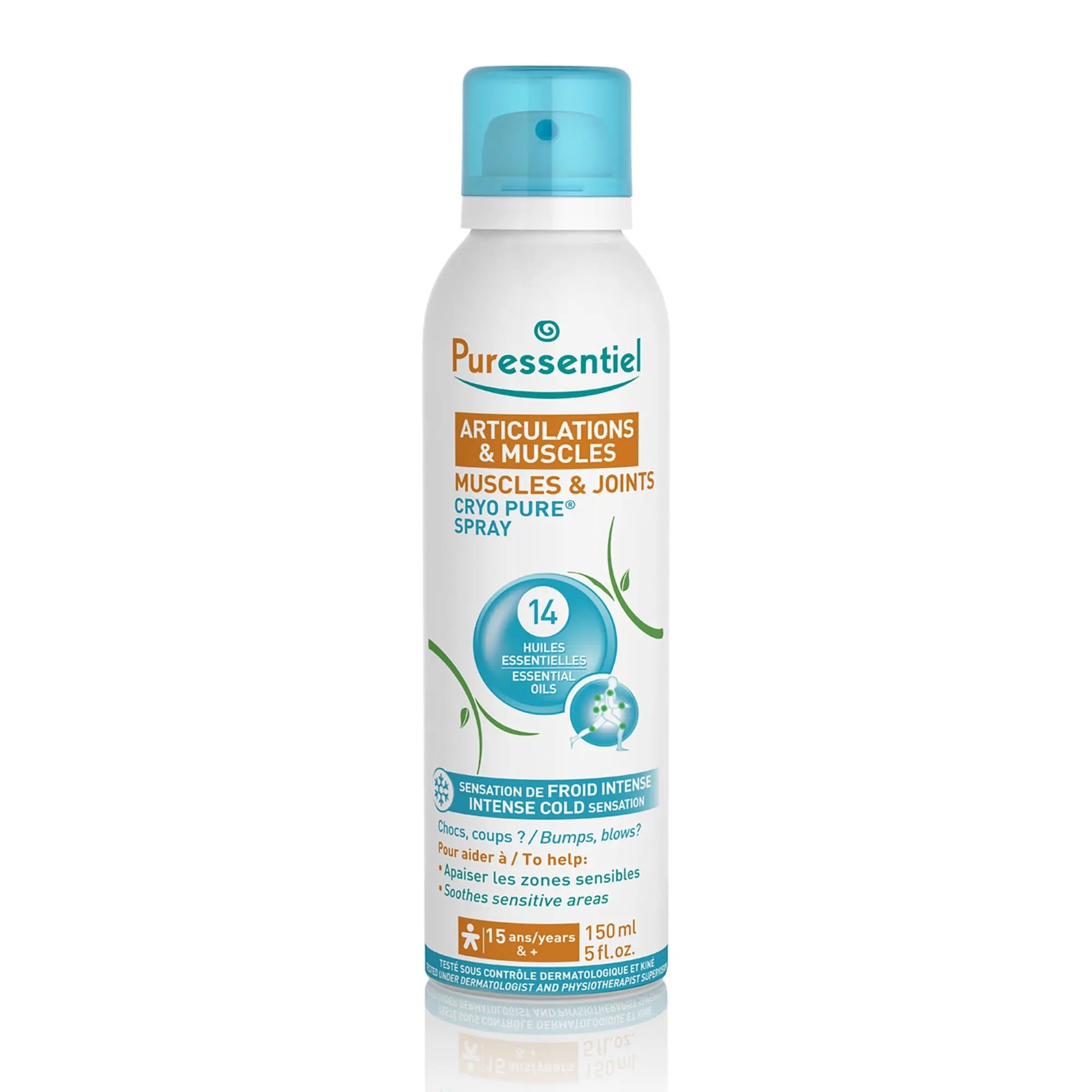 Puressentiel Muscles and Joints Cryo Pure Spray - Natural Menthol and Essential Oils Soothe Muscle Stiffness - Long Lasting Cooling Sensation - 5 oz Puressentiel uk supplements