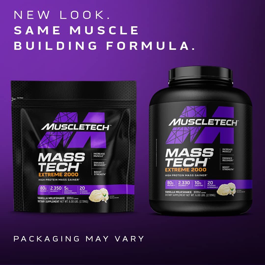 Muscletech Mass Gainer Mass-Tech Extreme 2000, Muscle Builder Whey Protein Powder MuscleTech uk supplements