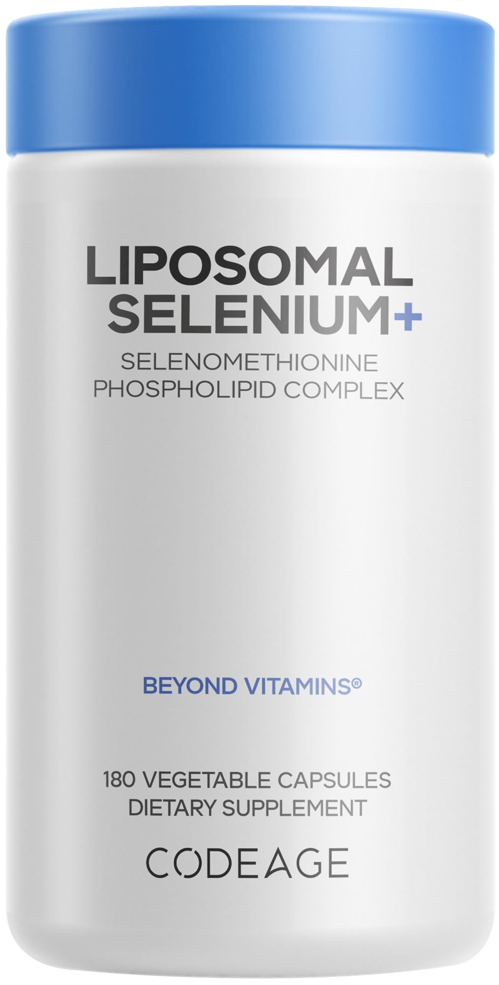 Codeage Selenium 200 mcg Supplement, 6-Month Supply, Immune Support, Mineral Cofactor Selenomethionine, Phospholipids, Vegan, Liposomal Delivery, 180 Capsules Codeage uk supplements