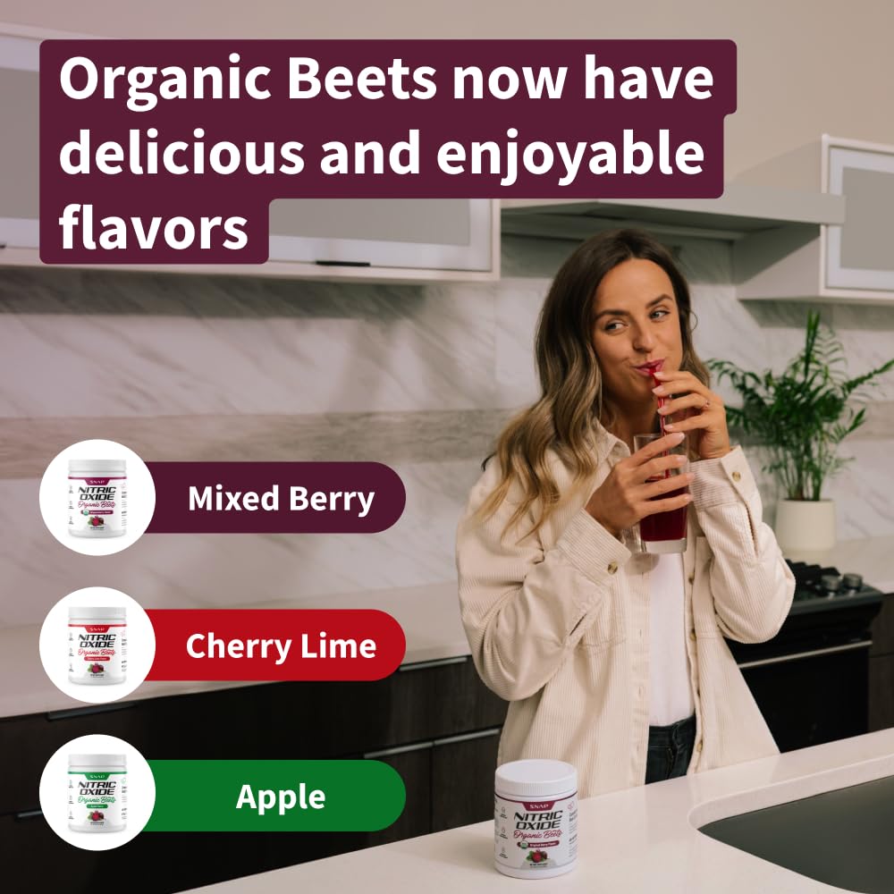 Snap Supplements USDA Organic Beet Root Powder, 3-in-1 Nitric Oxide Supplement Snap Supplements uk supplements