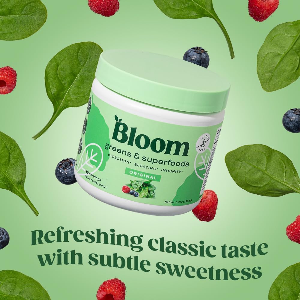 Bloom Nutrition Greens and Superfoods Powder for Digestive Health, Greens Powder Bloom Nutrition uk supplements