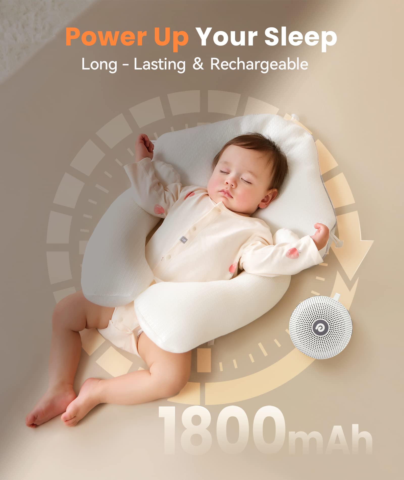Dreamegg White Noise Machine - Portable Sound Machine for Baby Adult, Features Powerful Battery Dreamegg uk supplements