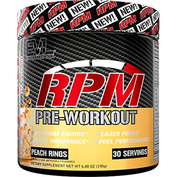 Pre Workout Powder for Energy and Focus - EVL RPM Energy Pre Workout Energy Drink Evlution uk supplements