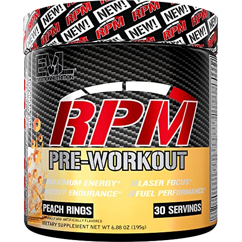 Pre Workout Powder for Energy and Focus - EVL RPM Energy Pre Workout Energy Drink Evlution uk supplements