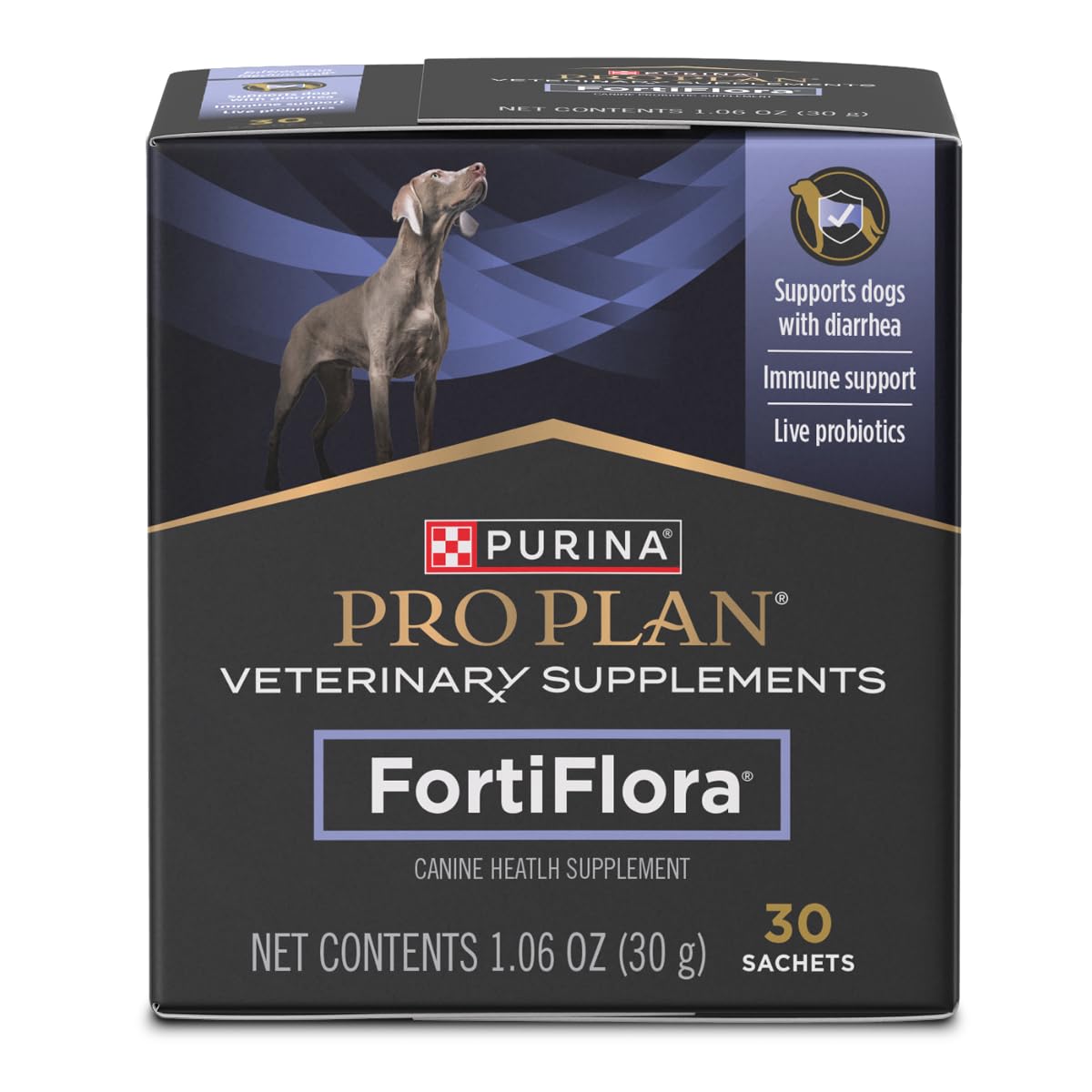 Purina Pro Plan Veterinary Supplements FortiFlora Daily Probiotics for Dogs, Helps Digestive Gut Health and Diarrhea - 30 ct. Box Pro Plan Veterinary Diets uk supplements
