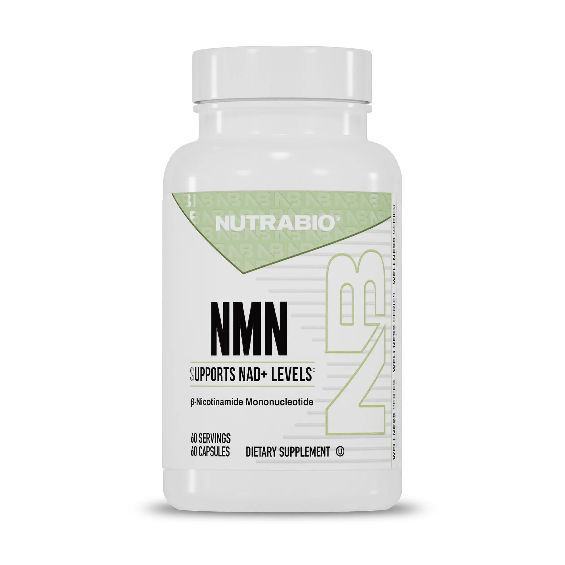 NutraBio NMN - NAD Supplement, Longevity Support, Boost NAD Levels, Increase Cellular Energy, Brain Health, Healthy Aging- 60 Servings- 60 Capsules NutraBio uk supplements