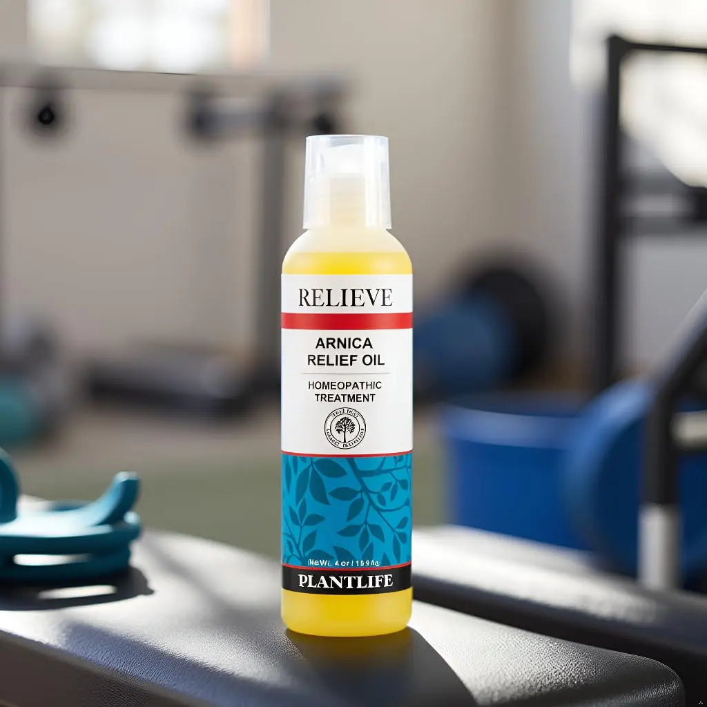 Plantlife Arnica Relieve Oil and Balm Bundle - Relieve Products are a Homeopathic Solution for Everyday Use - Works Quickly and Effectively - Made in California Plantlife uk supplements