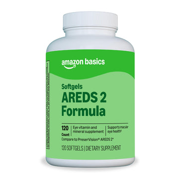 Amazon Basics Eye Vitamin and Mineral Supplement, AREDS 2 Formula with Lutein & Zeaxanthin, 120 Softgels Amazon Basics uk supplements
