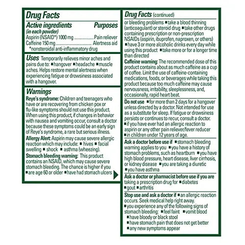 Goody's Hangover Powders, Fast Pain Relief & Boost of Alertness Berry Citrus, 4 ct (Pack of 1) Goody's uk supplements