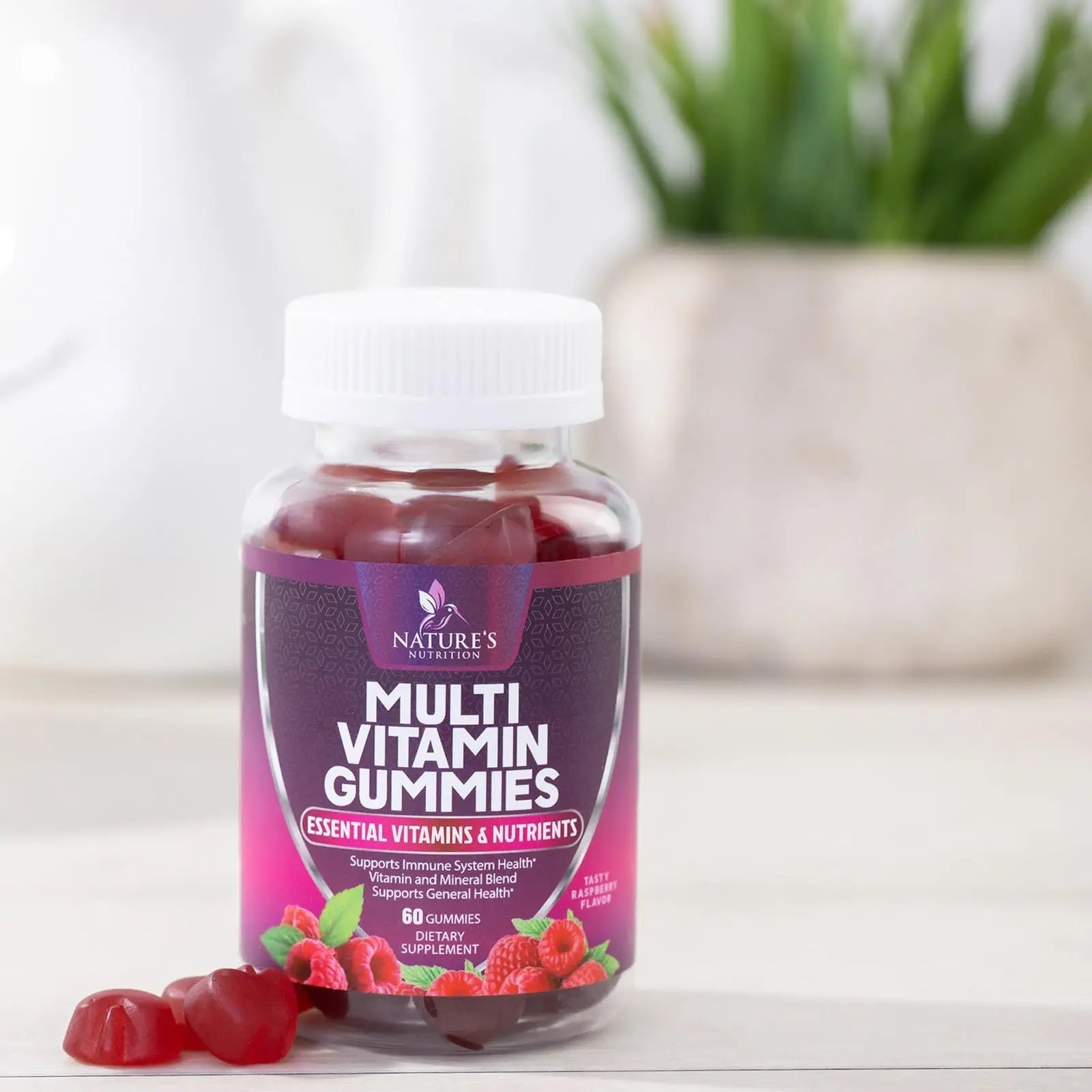 Multivitamin Gummies for Adult with Vitamins A, C, D, B12 - Gummy Multivitamins for Daily Nutritional Support Nature's Nutrition uk supplements
