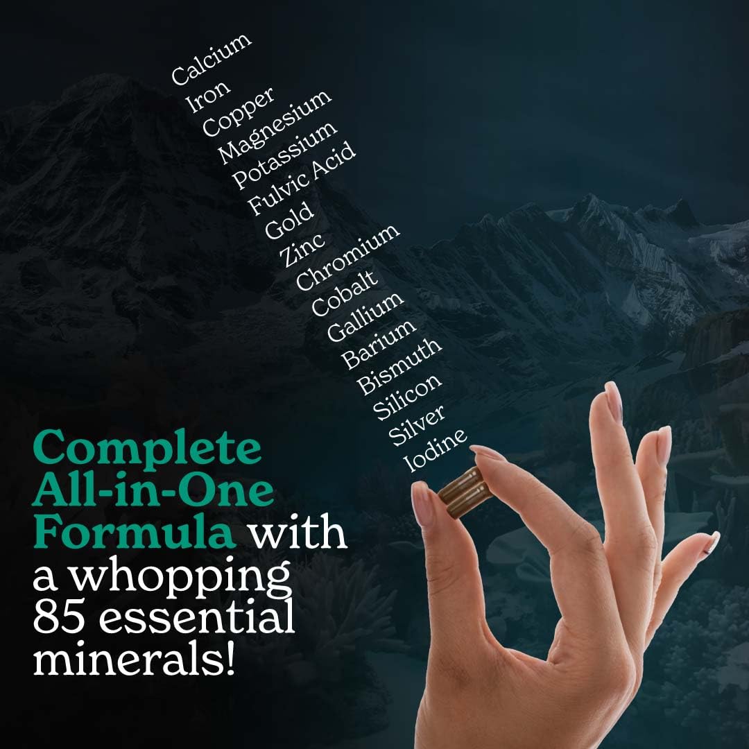 Better Alt Shilajit Sea Moss Capsules Pack of 2 with Ashwagandha & Black Pepper Extract with 85+ Essential Minerals & Antioxidants| Boosts Energy & Metabolism - 120 Servings, 240 Capsules Better Alt uk supplements