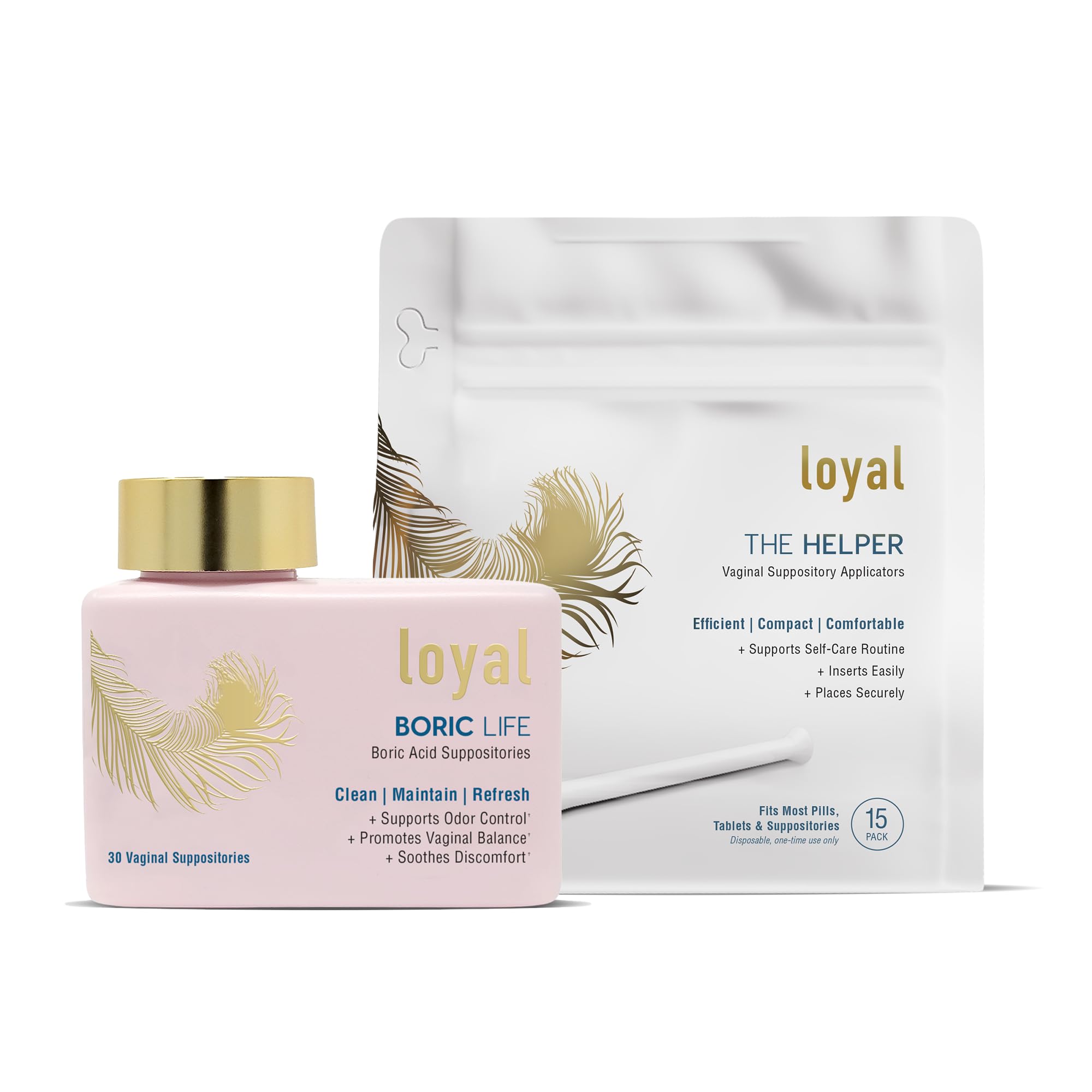 Loyal Boric Life Suppositories 600mg Bundle with Applicator, 30 Suppositories & 15 Applicators Loyal uk supplements