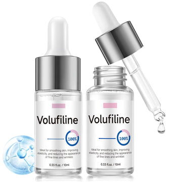Volufiline Serum, Volufiline Under Eye Serum, Cosmetic Grade Ampoule for Skin Elasticity Improvement, Face & Body Fine Lines, Hydrating Texture, 10ml*2 GUDE GUDE uk supplements