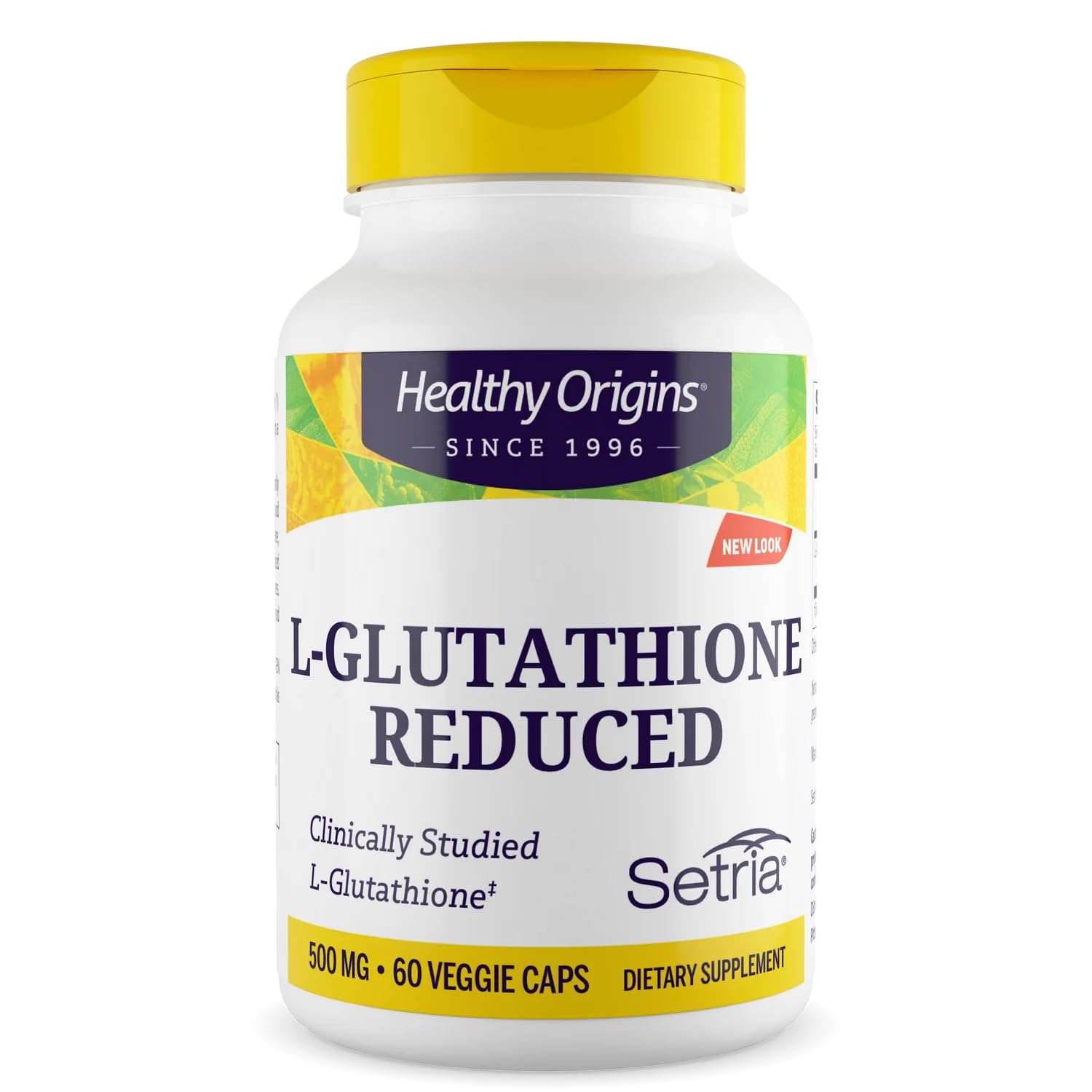 Healthy Origins L-Glutathione 500 mg (Setria, Non-GMO, Gluten Free, Antioxidant, Immune Support, Skin Support), 60 Veggie Caps Healthy Origins uk supplements