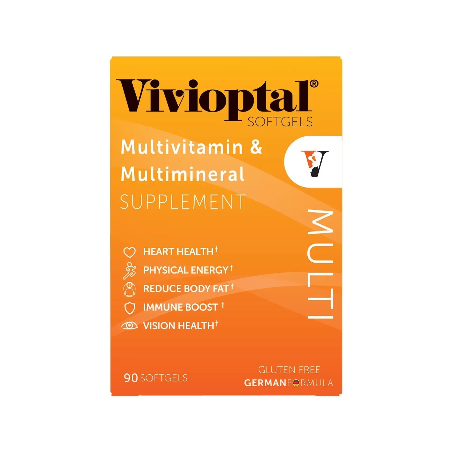 Vivioptal Multi, 90 Softgels (1 Year Supply), Multivitamin & Multimineral, Gluten Free, German Formula Vivioptal Vitamins uk supplements