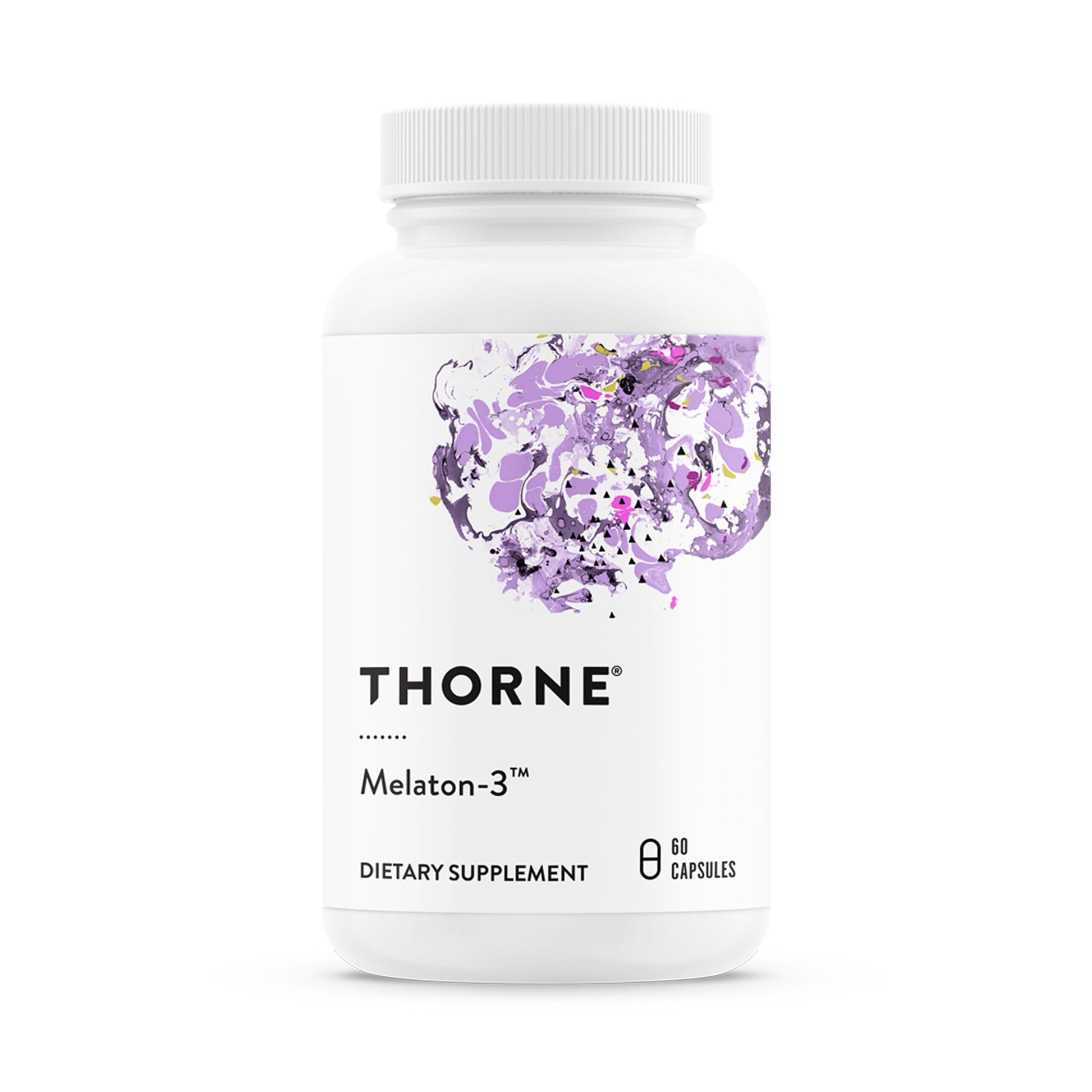 THORNE - Melaton-3 - 3mg Melatonin Supplement - Supports Normal Circadian Rhythms, Restful Sleep & Relaxation* - NSF Certified for Sport - 60 Capsules THORNE uk supplements