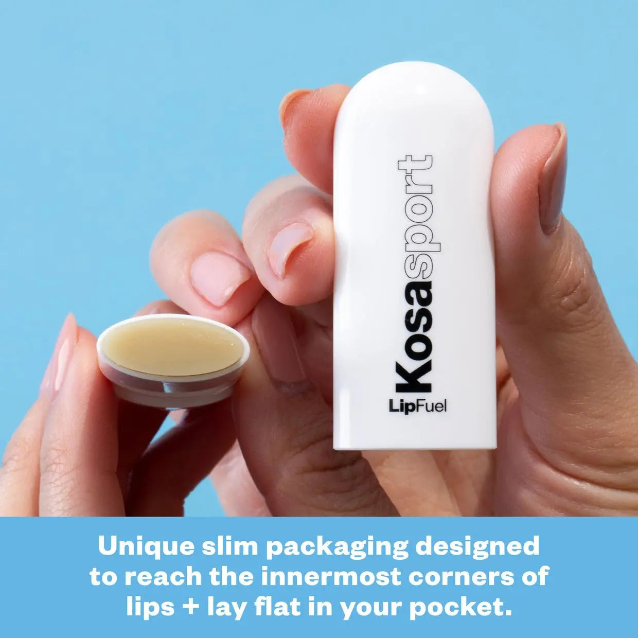 Kosas Lipfuel Hyaluronic Active Sport Lip Balm - Hydrates, Energizes and Protects - Natural Lip Treatment and Care (Baseline) Kosas uk supplements