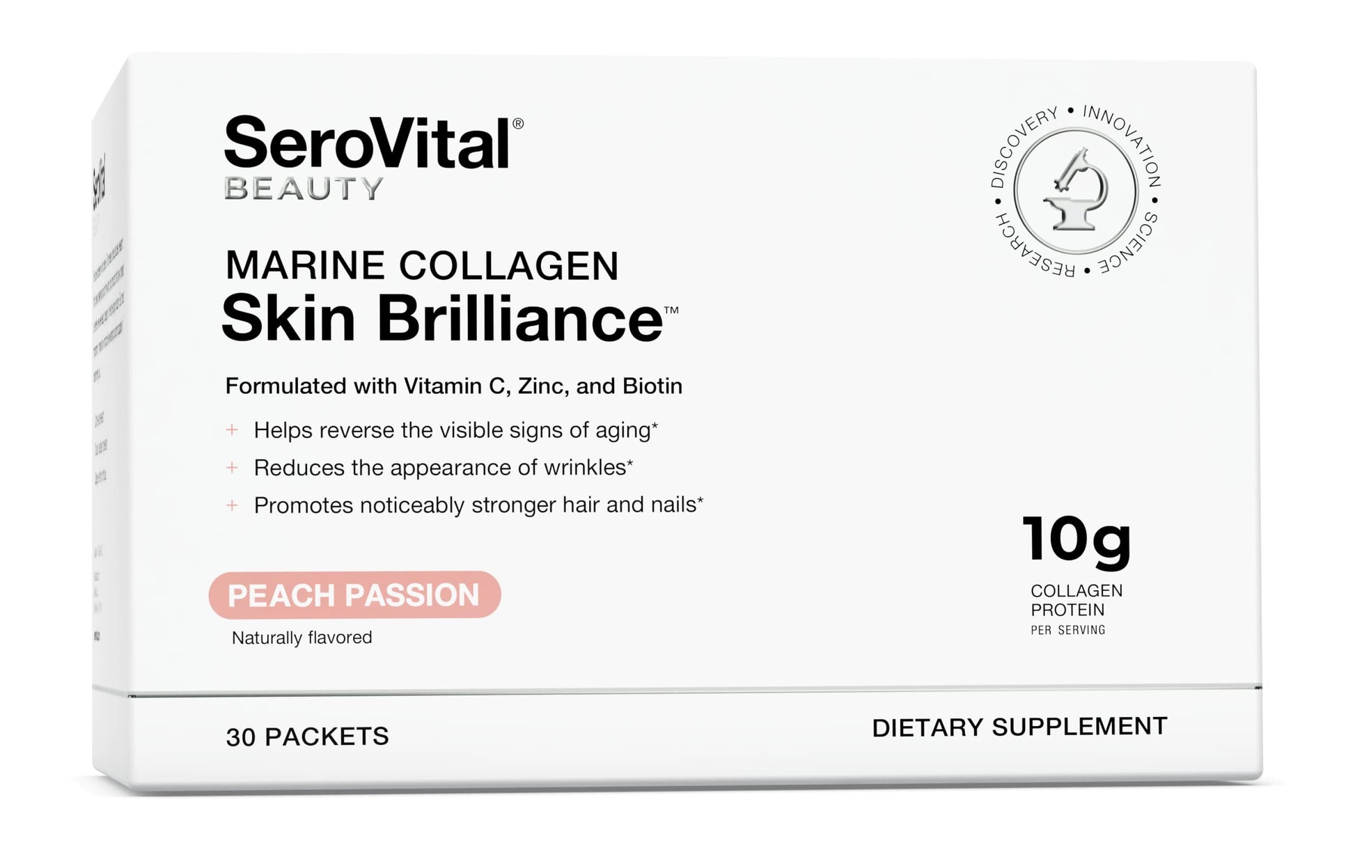 Serovital Skin Brilliance Marine Collagen – Hydrolyzed Marine Collagen Peptides Serovital uk supplements
