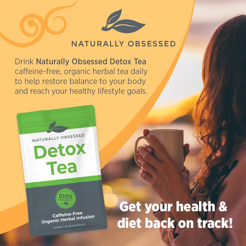Naturally Obsessed 4 Week DRINK2SHRINK Detox Tea Formula Flat Belly System Detox Kit Naturally Obsessed uk supplements