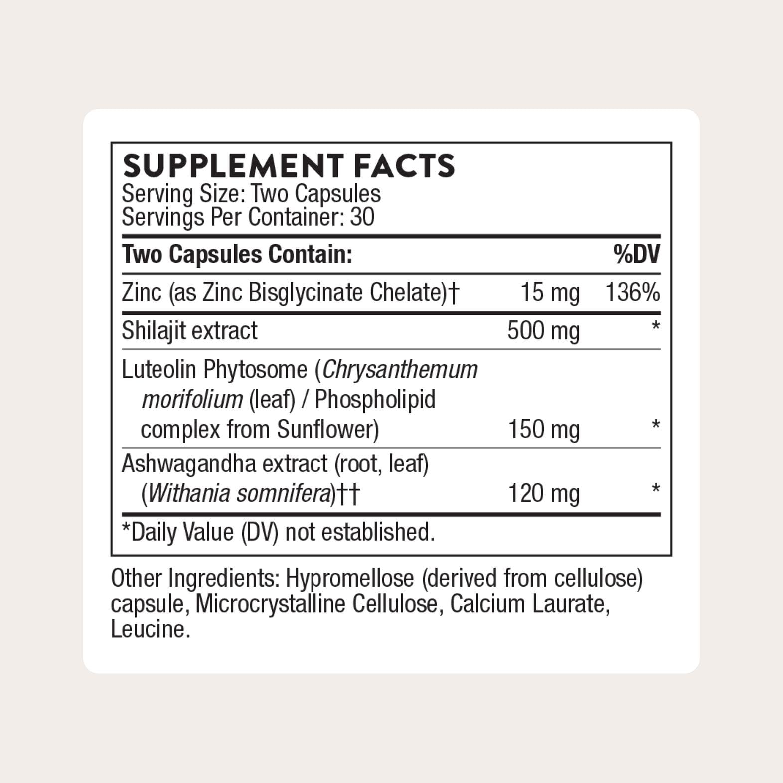 THORNE - Advanced Testosterone Support - Men's Health Supplement - Supports Healthy Testosterone Levels & Muscle Fatigue* - with Ashwagandha, Shilajit & Zinc - Gluten, Dairy & Soy-Free - 30 Servings THORNE uk supplements