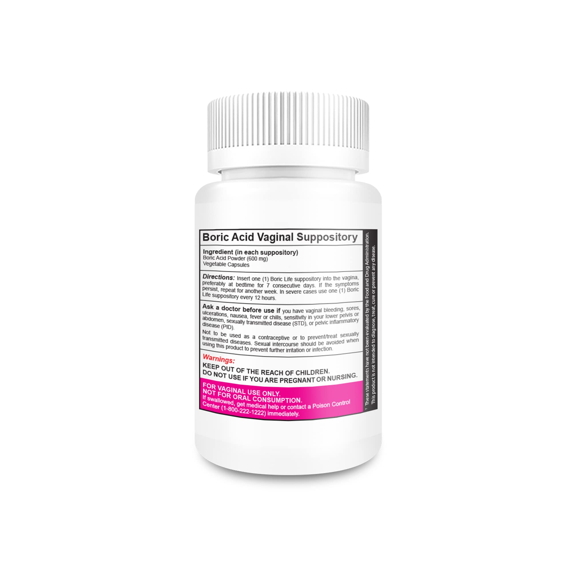 NutraBlast Boric Acid Vaginal Suppositories - 100% Pure Made in USA - Boric Life Intimate Health Support NutraBlast uk supplements