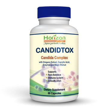 Candida Cleanse Support and Detox with Natural Herbs, probiotics and Oregano Oil Horizon Supplements uk supplements