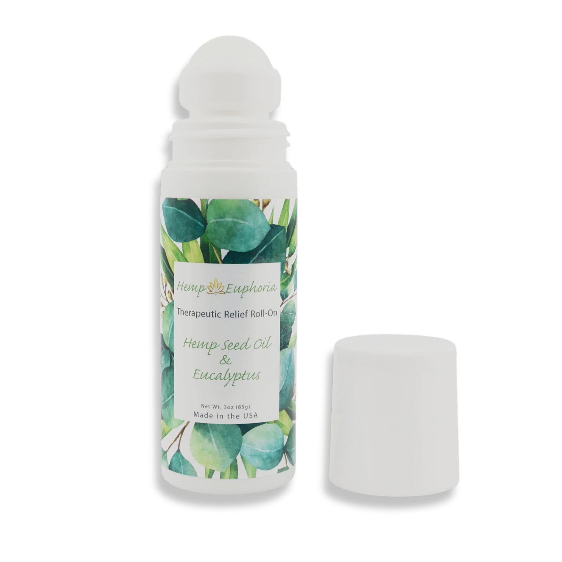 Hemp Seed Oil and Eucalyptus Joint & Muscle Discomfort Relief Roll-On Gel | USDA Certified Organic Hemp Seed Oil, Helps Relieve Sore or Tight Muscles Hemp Euphoria uk supplements