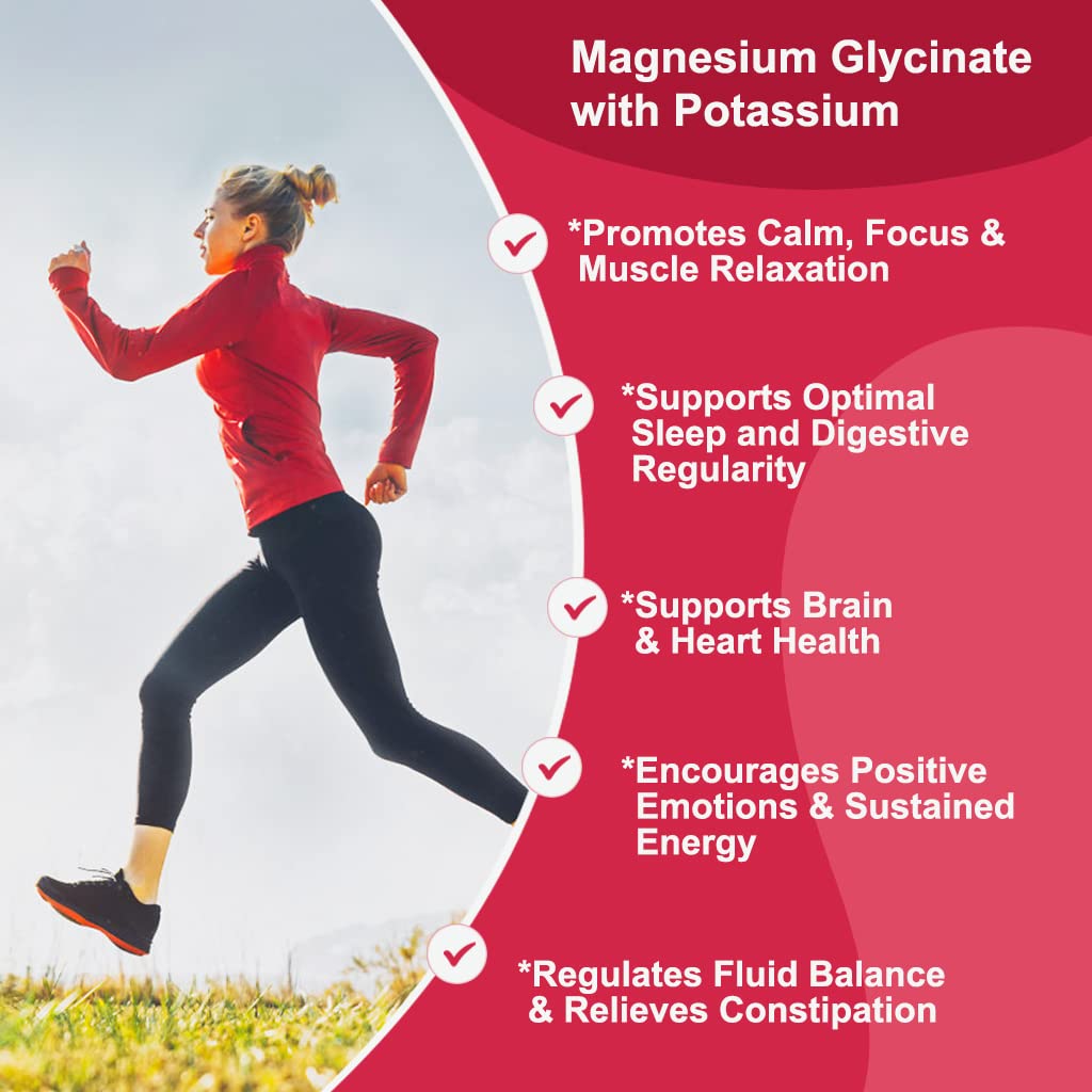 Magnesium Glycinate Gummies 400 mg with 100 mg Composite magnesium - Chelated Magnesium Potassium Supplement with Vitamin D, B6 Supports Calm, Sleep, Memory & Muscle Cramps,Sugar Free - 120 Gummies GONGOTA uk supplements