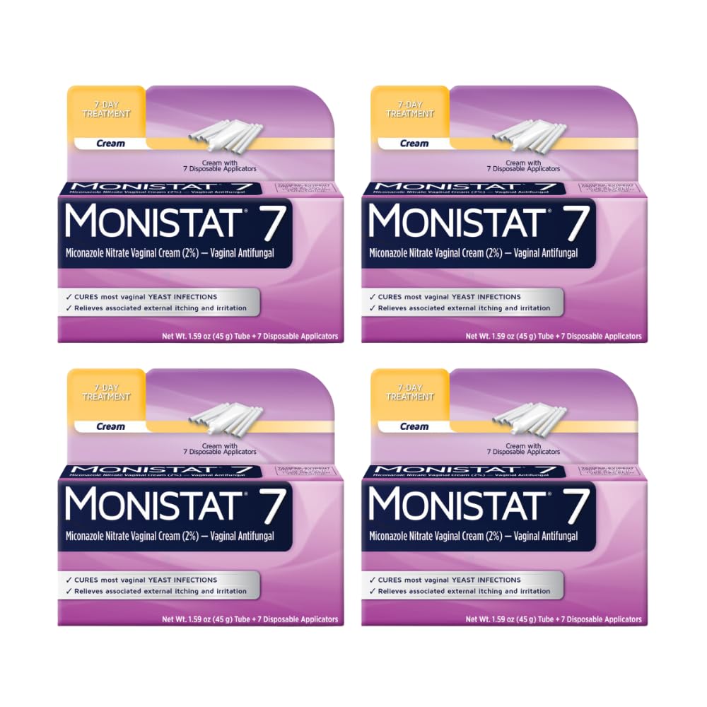 Monistat 7 Vaginal Cream with Tube Plus 7 Disposable Applicators, Anti-Fungal, For Most Vaginal Yeast Monistat uk supplements
