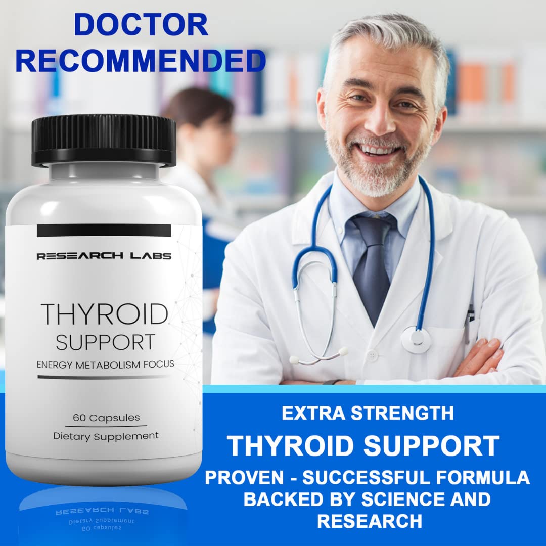 Research Labs Thyroid Support + Iodine Supplement - Energy, Metabolism, Focus Research Labs uk supplements