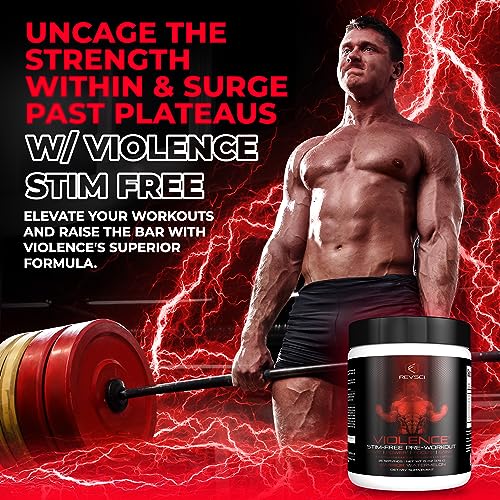 VIOLENCE Stim Free Pre Workout Powder by REVSCI, Precision Dosed Non Stim Preworkout Revolution Science uk supplements