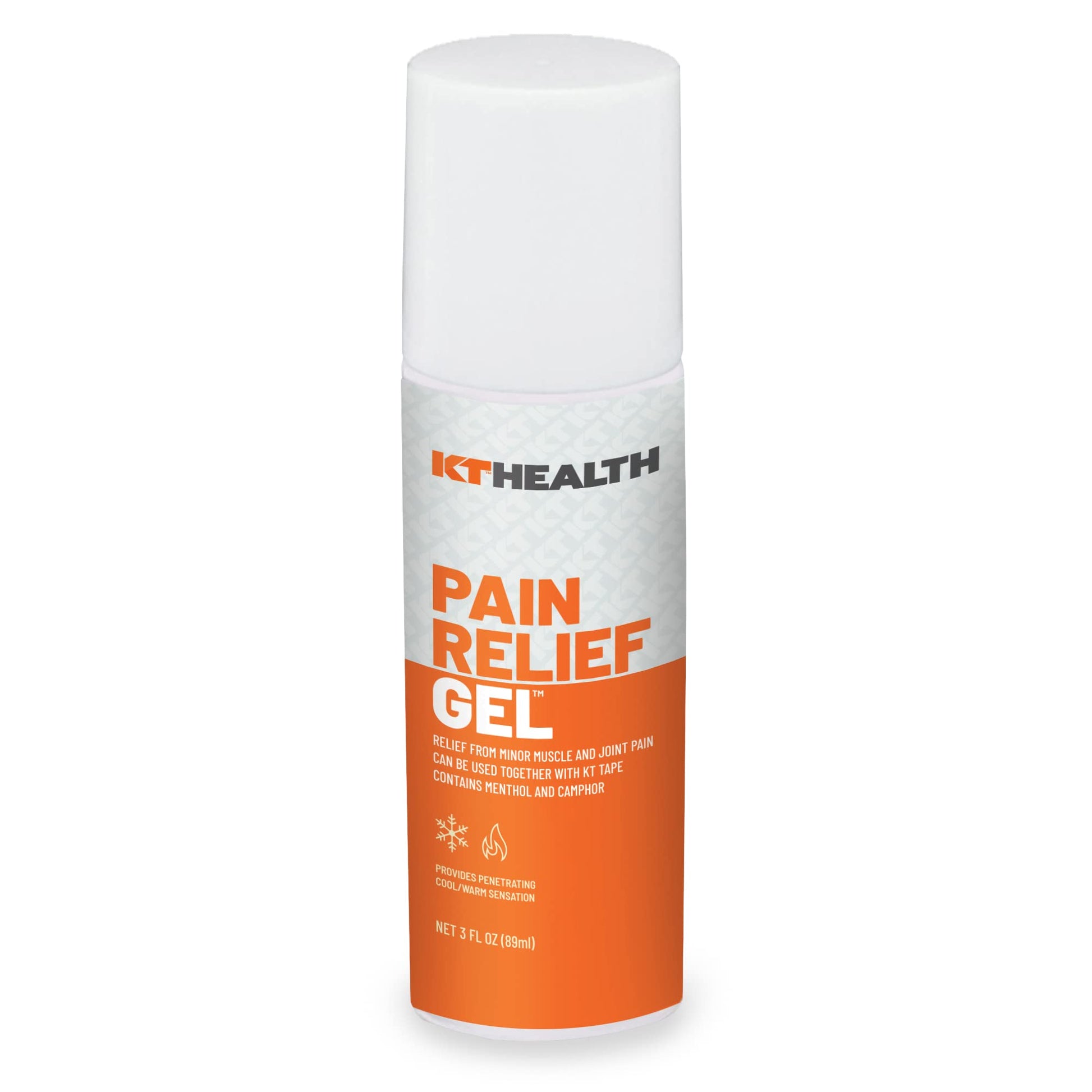 KT Tape Health, Pain Relief Gel, Time-Released Topical Relief from Back Pain, Sciatica and Arthritis, 3.0 oz Roll-On KT Tape uk supplements