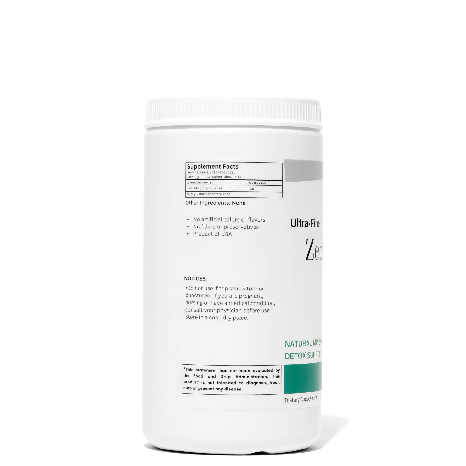 Organic Excellence Zeolite Clinoptilolite Powder – Pure Micronized Mineral Supplement – Supports Gut Health, Cleansing Support & Internal Balance – Non-GMO, Vegan – 500 Servings Organic Excellence uk supplements