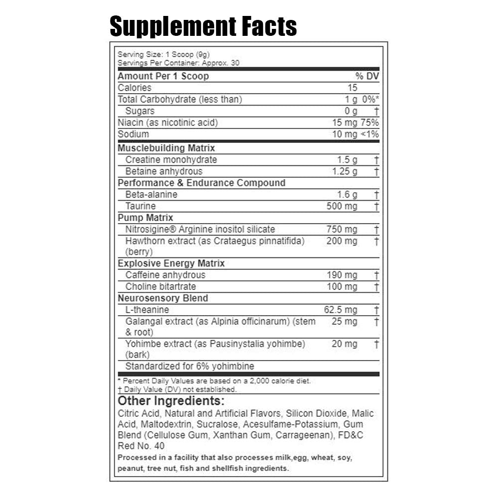 Pre Workout Powder | MuscleTech Vapor X5 for Men & Women, Energy Drink Mix Sports MuscleTech uk supplements