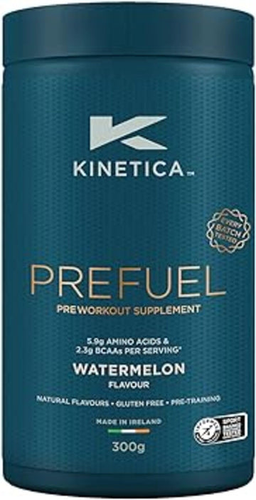 Kinetica PreFuel, Pre Workout, 5.9g Amino Acids & 2.3g BCAA's per Serving, 30 Servings Kinetica uk supplements