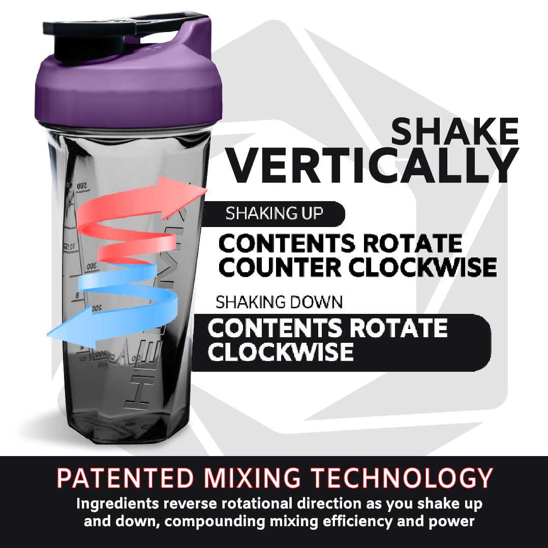 HELIMIX 2.0 Vortex Blender Shaker Bottle Holds upto 28oz | No Blending Ball or Whisk HELIMIX uk supplements