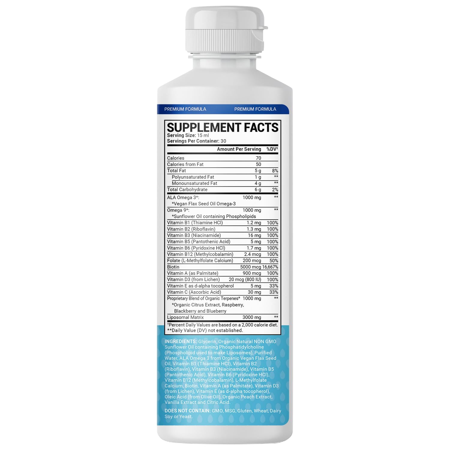 oppuland - Men's Multivitamin - Liquid Supplement - Liposomal Delivery - Daily Multi Vitamin with Biotin B Complex Omega-3 - Hair & Nail Support Vitamin oppuland uk supplements