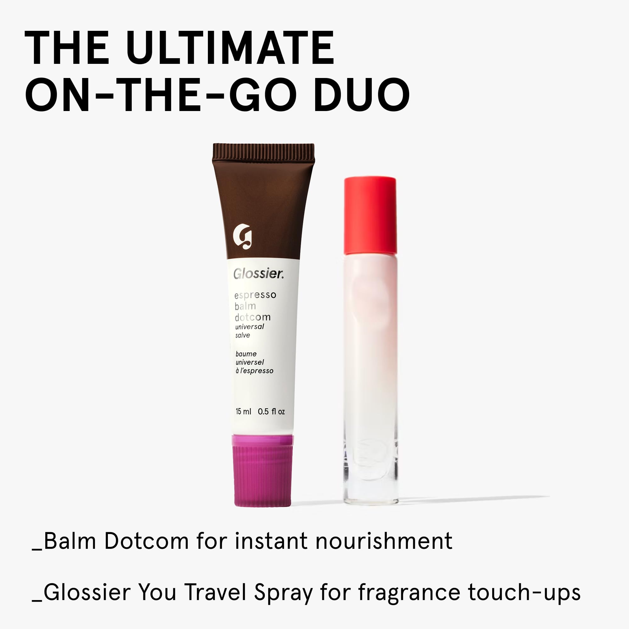 Glossier Balm Dotcom Hydrating Tinted Lip Balm - Universal Salve, Up to 12Hr Moisture for Dry Lips, Cuticles & Skin - Lanolin, Beeswax & Castor Oil - Espresso, Mocha Tint, 15ml Glossier uk supplements