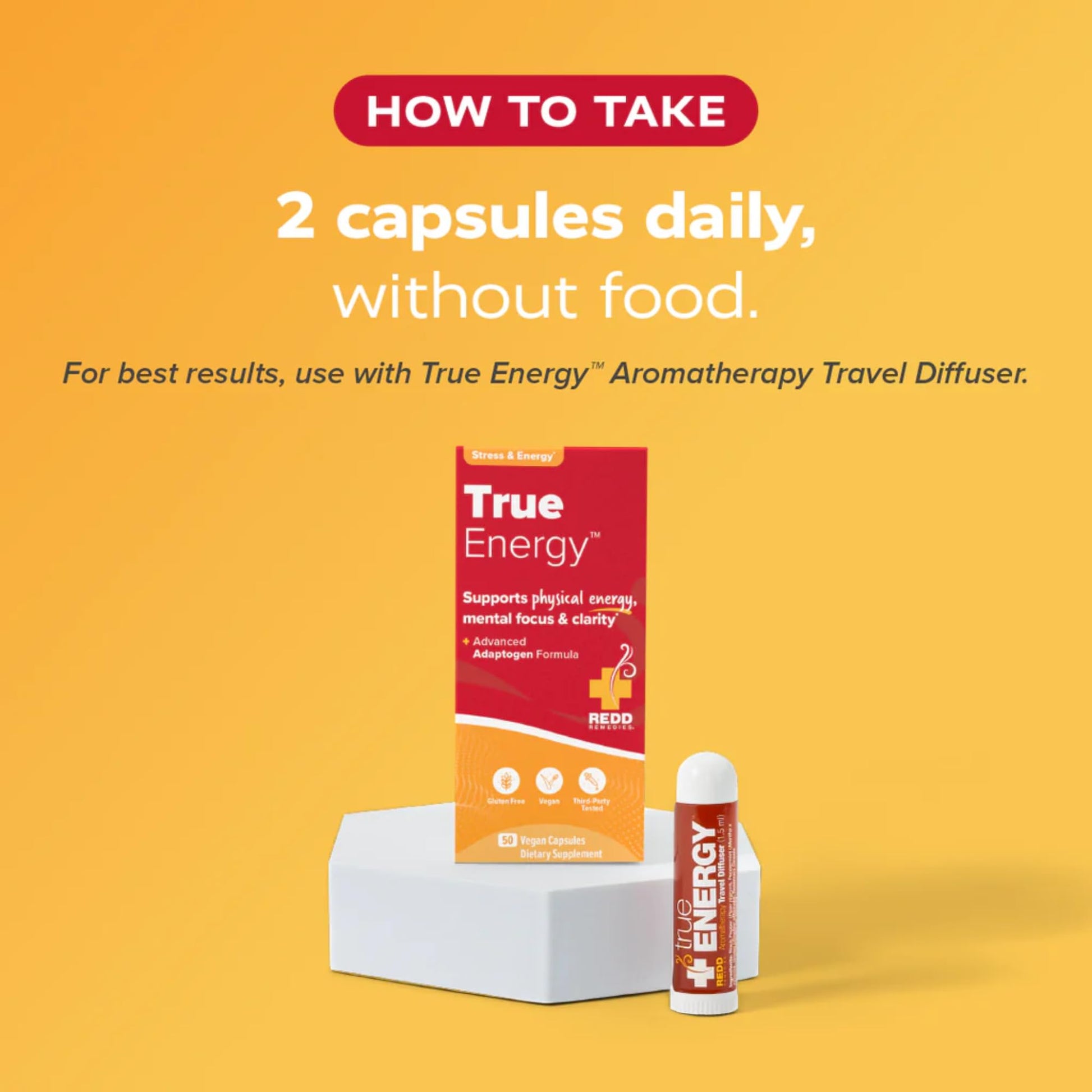 Redd Remedies, True Energy, Supports Energy Production and Stamina, 50 Vegan Capsules Redd Remedies uk supplements