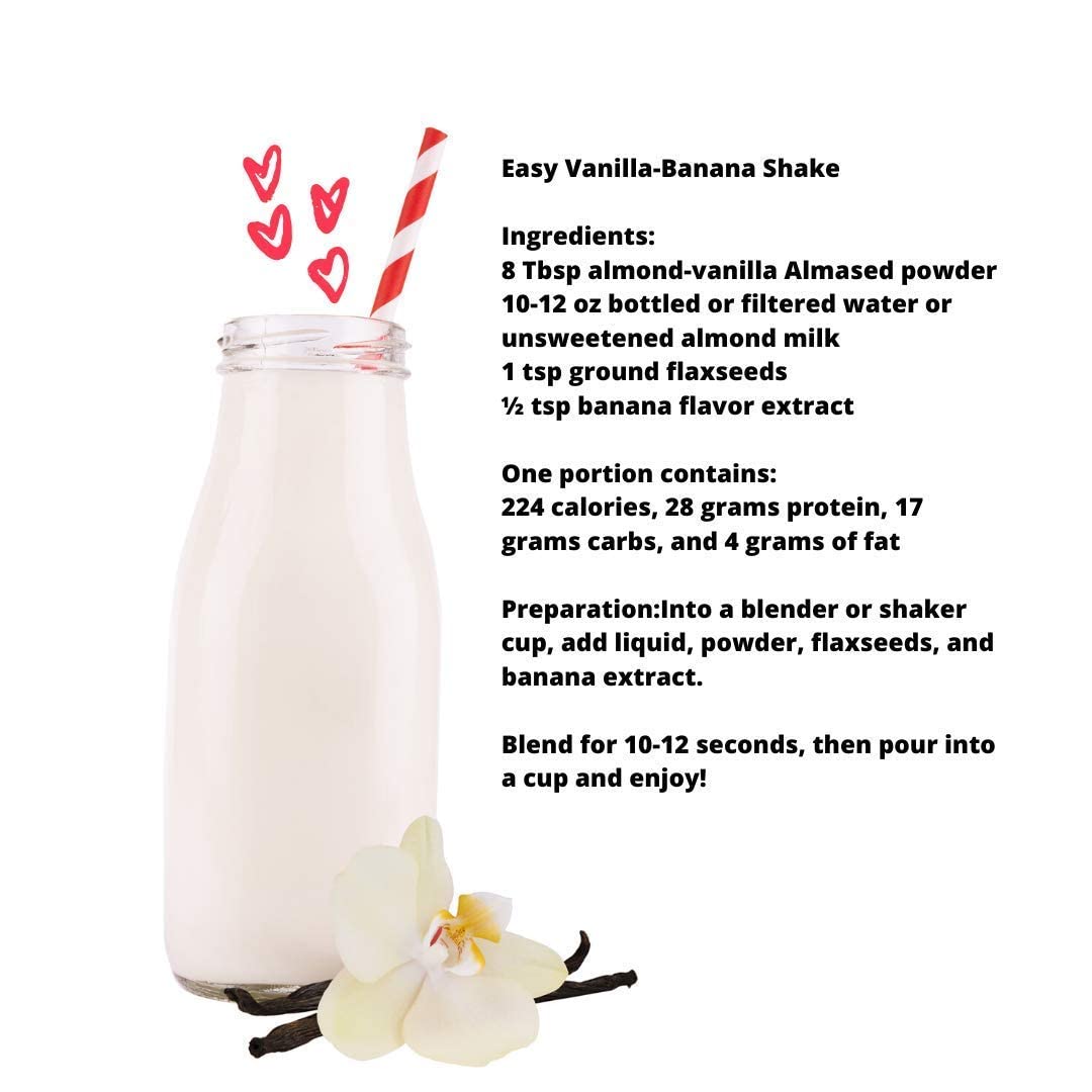 Almased Vanilla shakes – Gluten-Free, non-GMO Powder – Boost High Protein, Vanilla Flavor Almased uk supplements