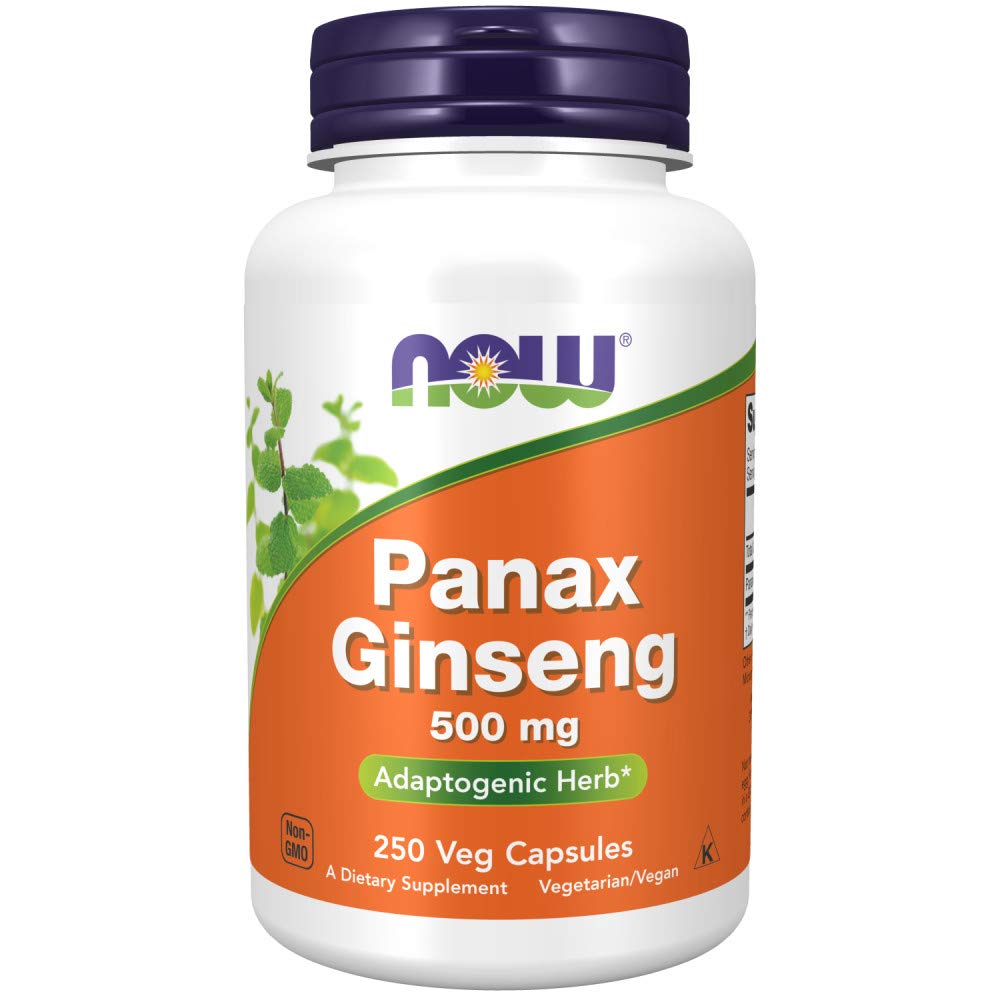 NOW Supplements, Panax Ginseng (Root) 500 mg, Adaptogenic Herb*, 250 Veg Capsules NOW uk supplements