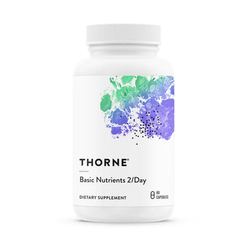 THORNE - Basic Nutrients 2/Day - Comprehensive Daily Multivitamin with Optimal Bioavailability - Vitamin & Mineral Formula - Gluten, Dairy & Soy-Free THORNE uk supplements