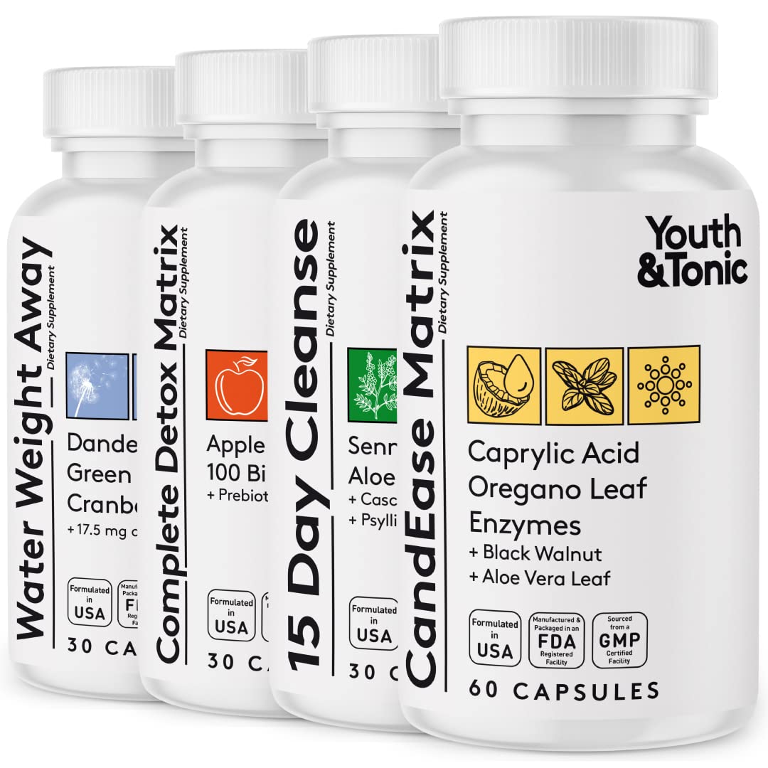 Youth & Tonic Complete Body Detox for Cleanse, Normal Acidity Gut Level and Water Youth & Tonic uk supplements
