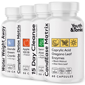 Youth & Tonic Complete Body Detox for Cleanse, Normal Acidity Gut Level and Water Youth & Tonic uk supplements