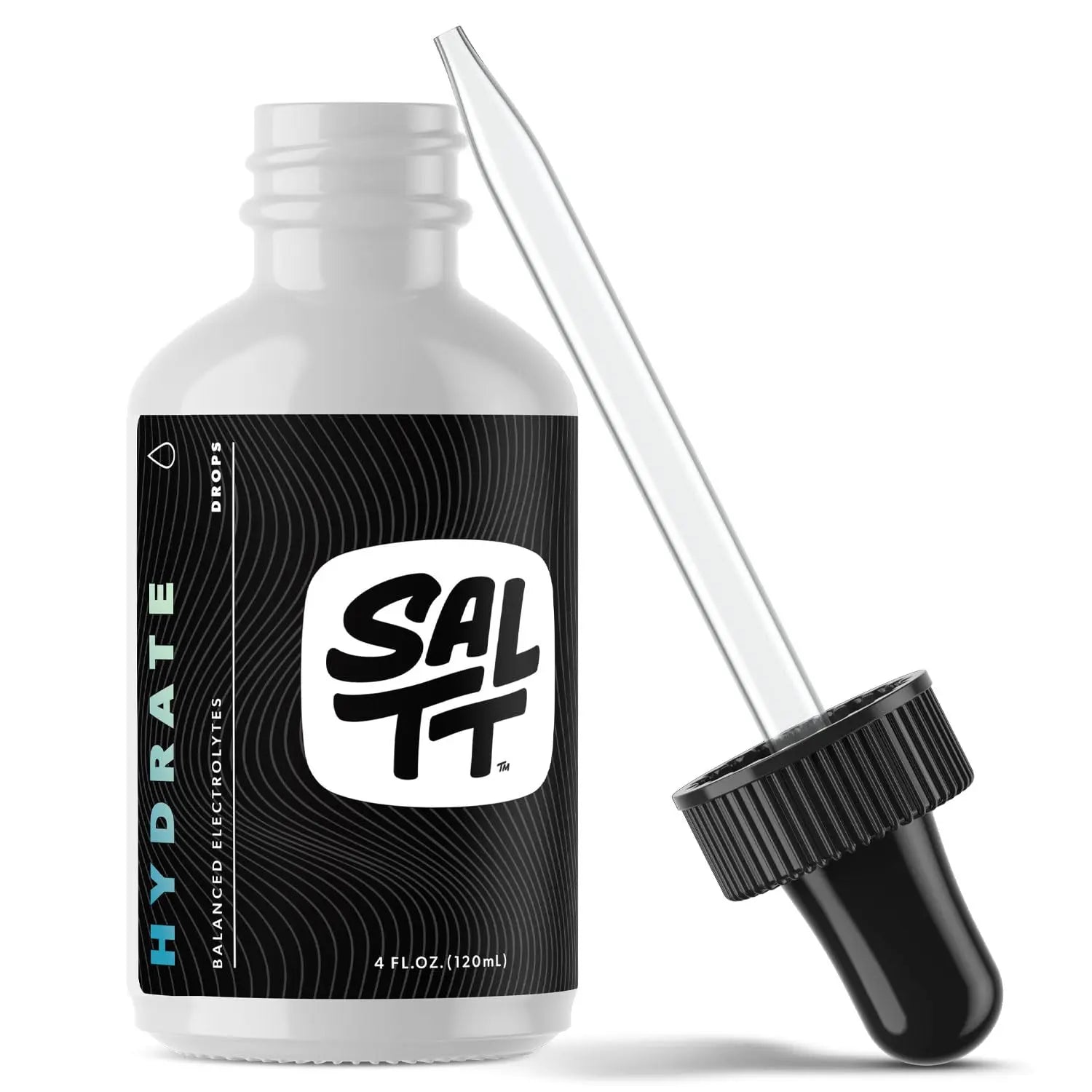 SALTT - Hydrate (4 oz) - Electrolytes Drops - Energy Boost - Sodium, Potassium, Magnesium, Zinc, Copper - Unflavored - Ultra Low Carb - Zero Sugar, Vegan, Keto Chow uk supplements