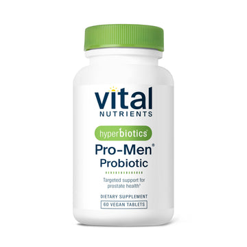 Hyperbiotics Vital Nutrients Pro Men Probiotics | Vegan Advanced Probiotics for Men | Clinically Studied for Prostate Health, Digestive Balance and Gut Health* | Gluten, Dairy, Soy Free | 60 Tablets Hyperbiotics uk supplements