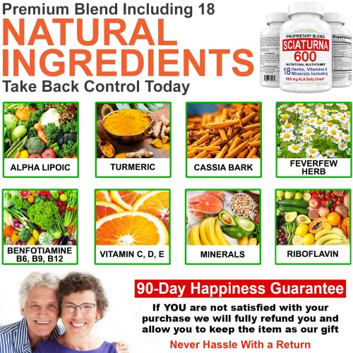 Sciatica Supplement with 600 mg Alpha Lipoic Acid - Sciatic Nerve Support Nuturna uk supplements